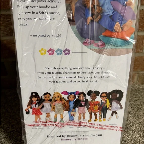 NEW Disney ILY 18” STITCH Doll in Blue Sleepwear VHTF STRAWBERRY BLONDE GIRL - Picture 5 of 9